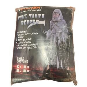 Kid's Soul Taker Reaper Costume New in Package Size Small